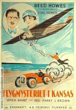 Flygmysteriet i Kansas 1926 poster Reed Howes