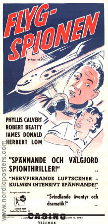 The Net 1953 movie poster Phyllis Calvert James Donald Herbert Lom Anthony Asquith Planes