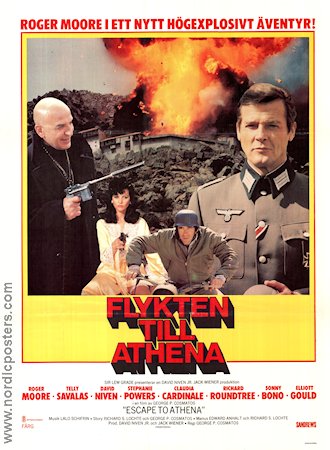 Escape to Athena 1979 movie poster Roger Moore Telly Savalas David Niven George P Cosmatos