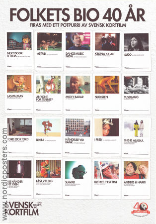 Folkets bio 40 år kortfilm 2013 movie poster Sascha Fülscher Next Door Letters Fijona Jonuzi Johan Jonasson Animation