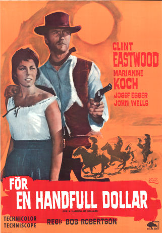 A Fistful of Dollars 1964 poster Clint Eastwood Sergio Leone