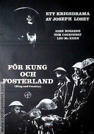 King and Country 1965 movie poster Dirk Bogarde War