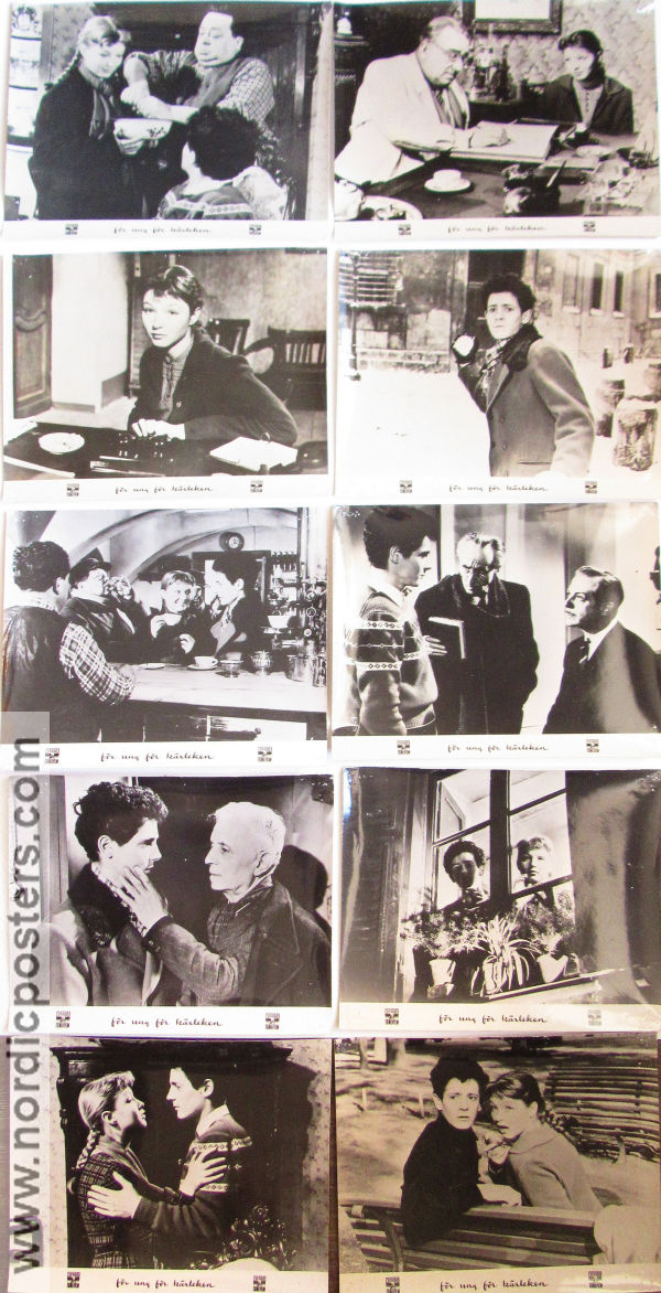 L´eta dell´amore 1953 lobby card set Marina Vlady Pierre-Michel Beck Aldo Fabrizi Lionello De Felice