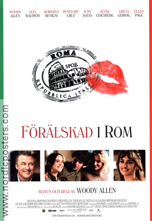To Rome with Love 2012 poster Penelope Cruz Woody Allen