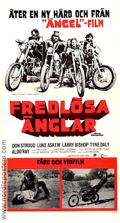Angel Unchained 1970 movie poster Don Stroud Luke Askew Larry Bishop Lee Madden Motorcycles