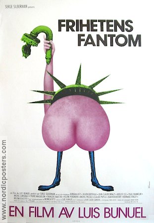 Le fantome de la liberte 1974 movie poster Michael Lonsdale Luis Bunuel Artistic posters