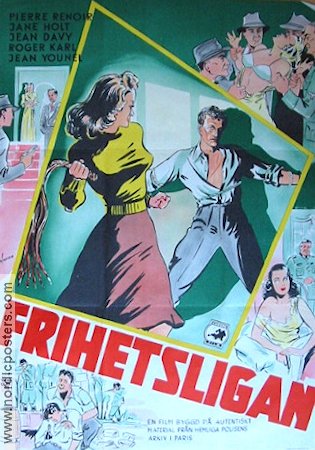 Frihetsligan 1949 movie poster Pierre Renoir