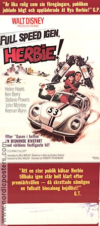 Herbie Rides Again 1974 movie poster Helen Hayes Ken Berry Stefanie Powers Robert Stevenson Find more: Herbie Cars and racing