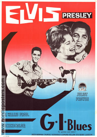 G I Blues 1960 movie poster Elvis Presley Juliet Prowse Robert Ivers Norman Taurog Musicals