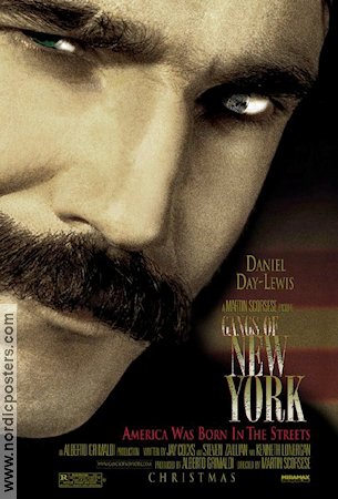 Gangs of New York 2002 movie poster Daniel Day-Lewis Martin Scorsese Gangs