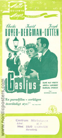 Gaslight 1944 movie poster Charles Boyer Ingrid Bergman Joseph Cotten George Cukor