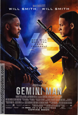 Gemini Man 2019 movie poster Will Smith Mary Elizabeth Winstead Clive Owen Ang Lee