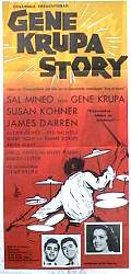 Gene Krupa Story 1960 movie poster Sal Mineo James Darren Jazz