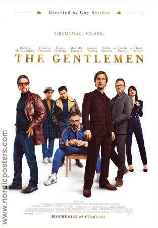 The Gentlemen 2019 movie poster Matthew McConaughey Charlie Hunnam Michelle Dockery Guy Ritchie