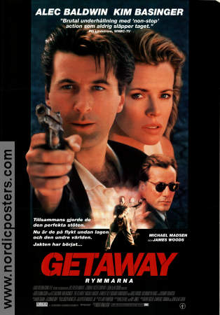 The Getaway 1994 poster Alec Baldwin Roger Donaldson