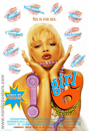 Girl 6 1996 movie poster Theresa Randle Isaiah Washington Spike Lee Telephones