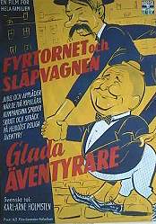 Glada äventyrare 1956 movie poster Fyrtornet och Släpvagnen Fy og Bi Find more: Festival