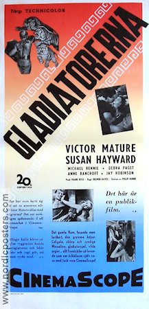 Demetrius and the Gladiators 1954 movie poster Victor Mature Susan Hayward Sword and sandal