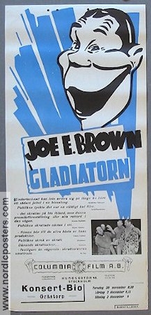 The Gladiator 1938 movie poster Joe E Brown