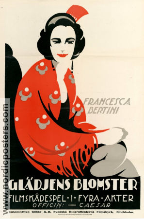 Anima allegra 1919 movie poster Francesca Bertini Luigi Cigoli Roberto Roberti