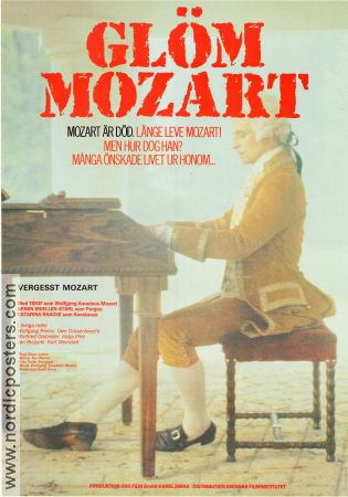Vergesst Mozart 1985 movie poster Armin Mueller-Stahl Max Tidof Wolfgang Preiss Miloslav Luther