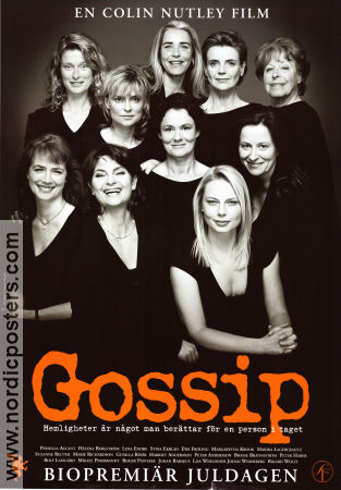 Gossip 2000 movie poster Pernilla August Helena Bergström Lena Endre Stina Ekblad Ewa Fröling Suzanne Reuter Marie Richardson Margaretha Krook Colin Nutley Ladies