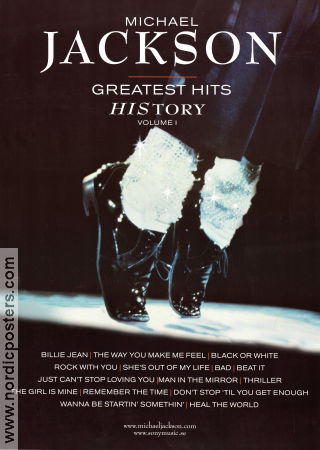 Greatest Hits History CD 2001 poster Michael Jackson
