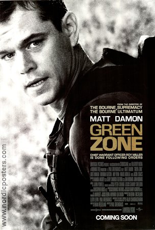The Green Zone 2010 poster Matt Damon Paul Greengrass