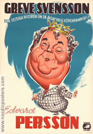 Greve Svensson 1951 poster Edvard Persson Emil A Lingheim