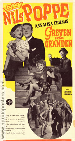 Greven från gränden 1949 movie poster Nils Poppe Annalisa Ericson Julia Caesar Lars-Eric Kjellgren