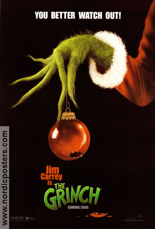How the Grinch Stole Christmas 2000 movie poster Jim Carrey Taylor Momsen Ron Howard Holiday