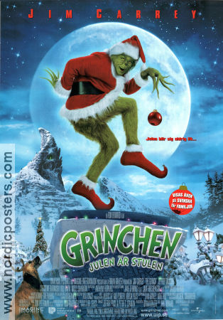 How the Grinch Stole Christmas 2000 movie poster Jim Carrey Taylor Momsen Kelley Ron Howard Holiday