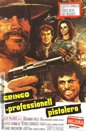 Il mercenario 1968 movie poster Franco Nero Tony Musante Franco Giacobini Sergio Corbucci