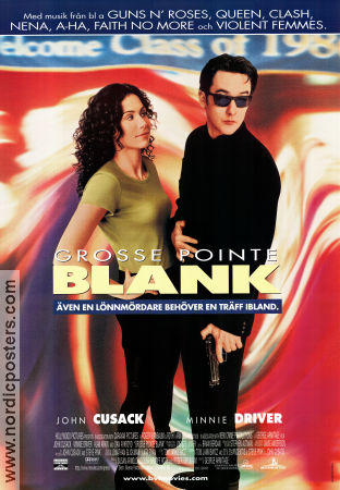 Grosse Pointe Blank 1997 movie poster John Cusack Minnie Driver Dan Aykroyd Jenna Elfman George Armitage