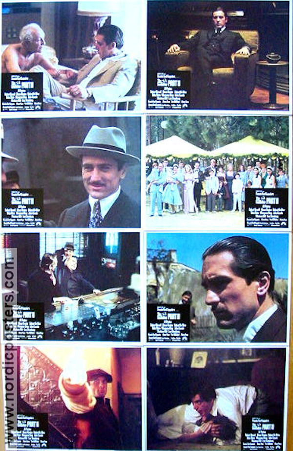 The Godfather: Part 2 1974 lobby card set Al Pacino Francis Ford Coppola
