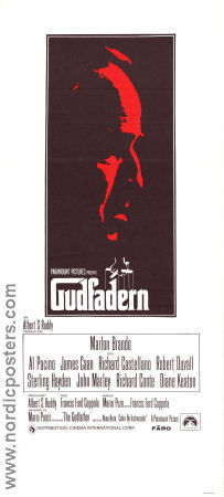 The Godfather 1972 movie poster Marlon Brando Al Pacino James Caan Francis Ford Coppola Mafia