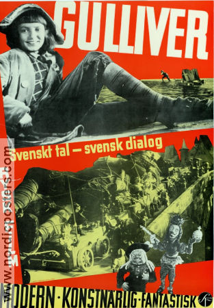 Novyy Gulliver 1935 movie poster Vladimir Konstantinov Ivan Yudin Aleksandr Ptushko Russia