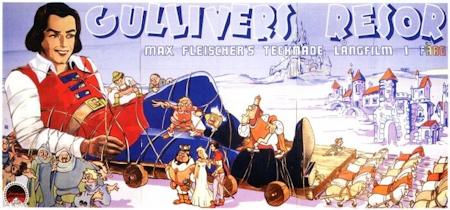 Gulliver´s Travels 1939 movie poster Max Fleischer Animation