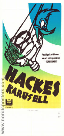 Hackes karusell 1962 movie poster Hacke Hackspett Woody Woodpecker Walter Lantz Animation From comics