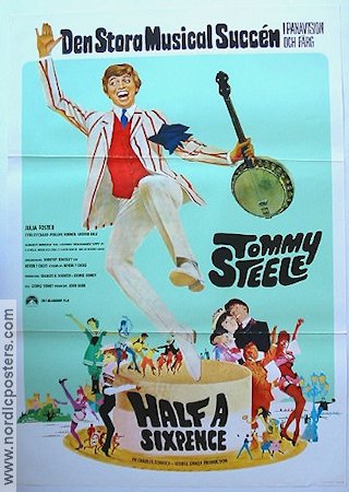Half a Sixpence 1968 movie poster Tommy Steele Julia Foster Musicals