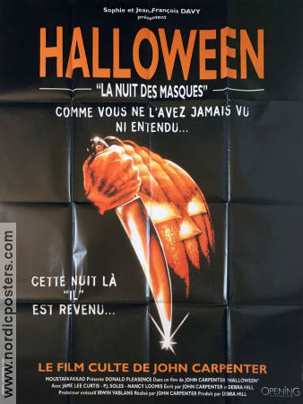 Halloween 1978 movie poster Donald Pleasence Jamie Lee Curtis Tony Moran John Carpenter Guns weapons