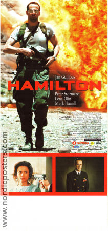 Hamilton 1998 movie poster Peter Stormare Lena Olin Mark Hamill Thomas Hedengran Harald Zwart Writer: Jan Guillou Find more: Hamilton