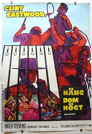 Hang em High 1968 movie poster Clint Eastwood Inger Stevens Ted Post Poster artwork: Sanford Kossin