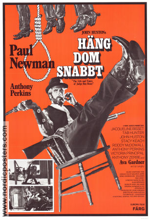 The Life and Times of Judge Roy Bean 1972 movie poster Paul Newman Ava Gardner Roy Jenson John Huston
