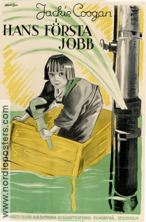 Trouble 1922 movie poster Jackie Coogan Wallace Beery Albert Austin