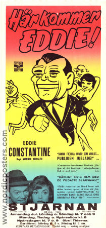 Hoppla jetzt kommt Eddie 1958 movie poster Eddie Constantine Günther Lüders Maria Sebaldt Werner Klingler