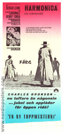 Once Upon a Time in the West 1968 movie poster Charles Bronson Claudia Cardinale Henry Fonda Jason Robards Sergio Leone