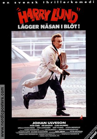 Harry Lund lägger näsan i blöt 1991 movie poster Johan Ulveson Mats Arehn