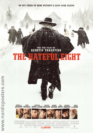 The Hateful Eight 2015 movie poster Samuel L Jackson Kurt Russell Jennifer Jason Leigh Quentin Tarantino