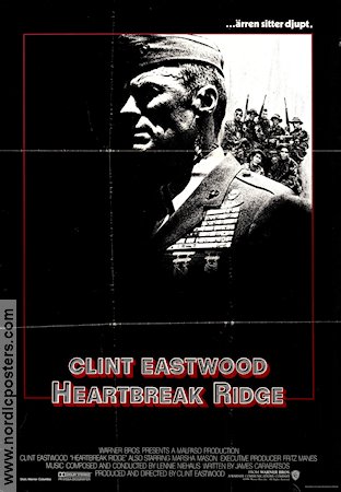Heartbreak Ridge 1986 poster Marsha Mason Clint Eastwood